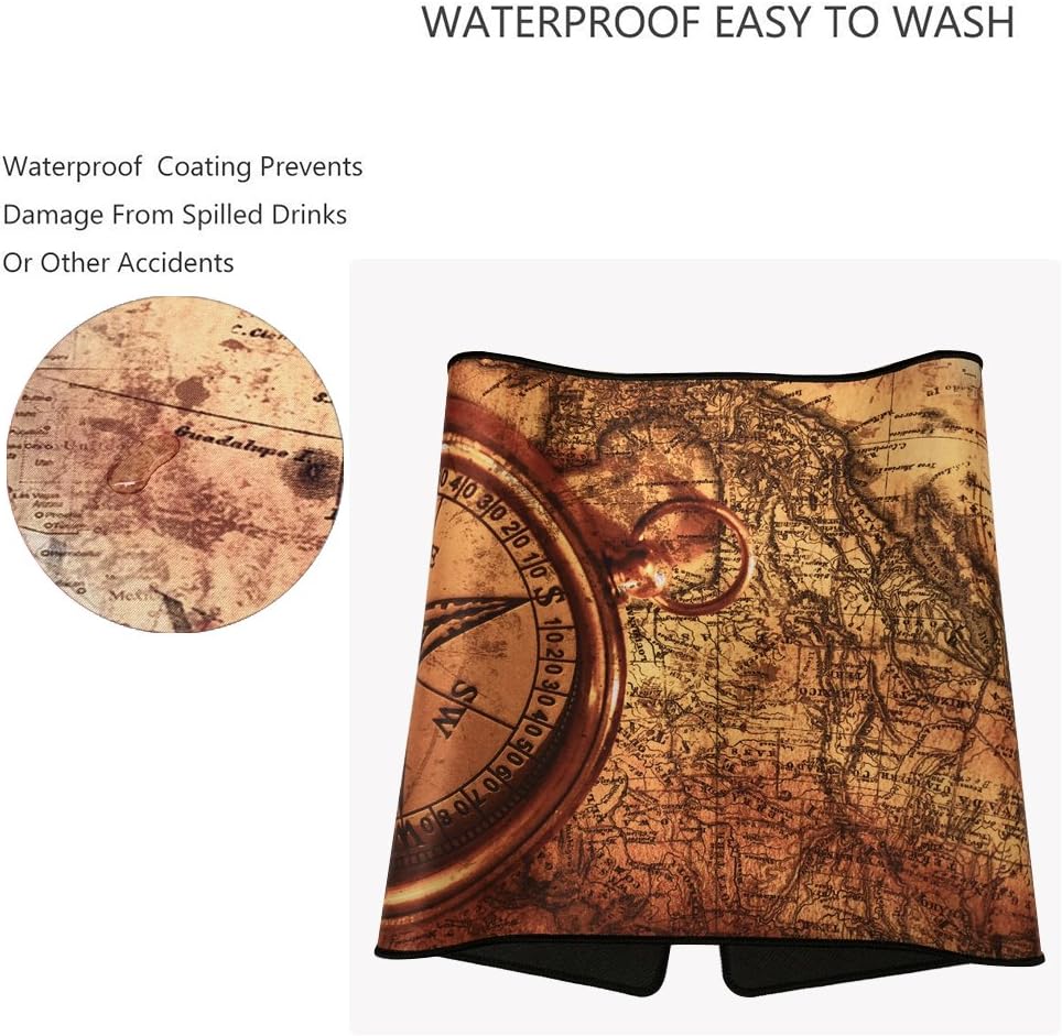 XXL Professional Large Mouse Pad& Computer Game Mouse Mat (35.4x15.7x0.1IN, Compass)