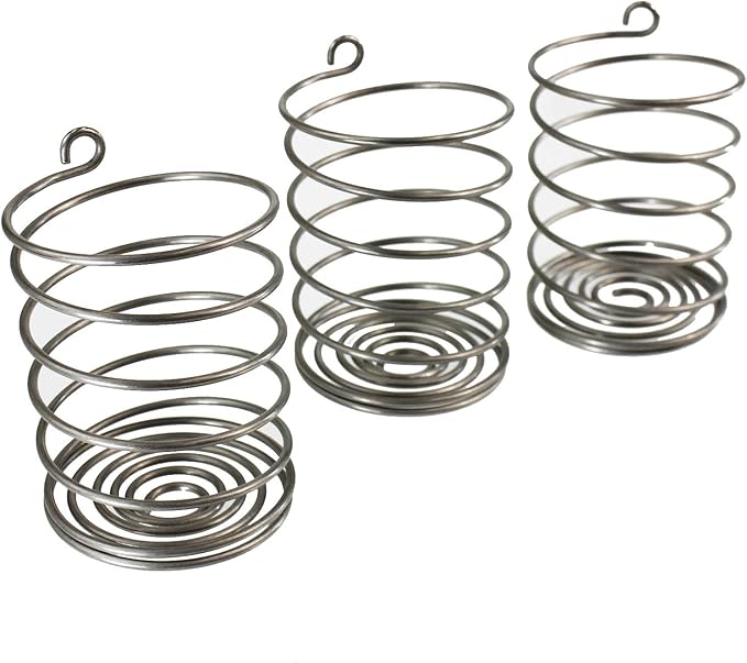 Stainless Steel PickleHelix Coils, Fermentation Weights | 3 Pack | for Wide Mouth Mason Jar Fermenting | Best Way to Hold Vegetables Under Water for Fermentation
