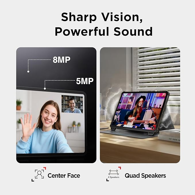 TCL NXTPAPER 11 Gen 2 Android Tablet, 11" Drawing Pad & Digital Notebook, Stylus & Flip Case Included, NXTPAPER 4.0 Display, Android 15, AI Tools, 8+8GB RAM, 128GB Storage, 8000mAh Battery, Gray