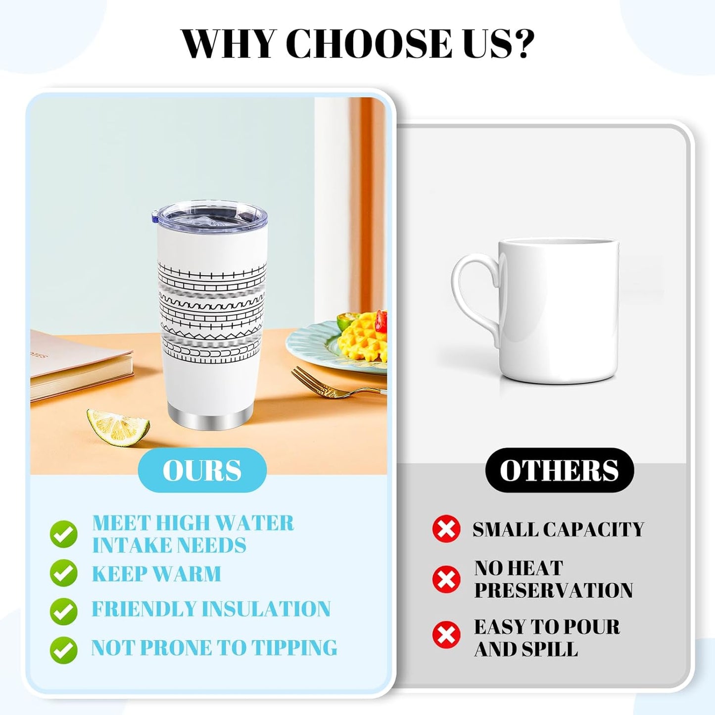 Hidden Message Coffee Mug 20oz, Gift for Work Bestie, Funny Coffee Mug, Modern Coffee Lover Gift for Friends, Family, Coworkers (White)