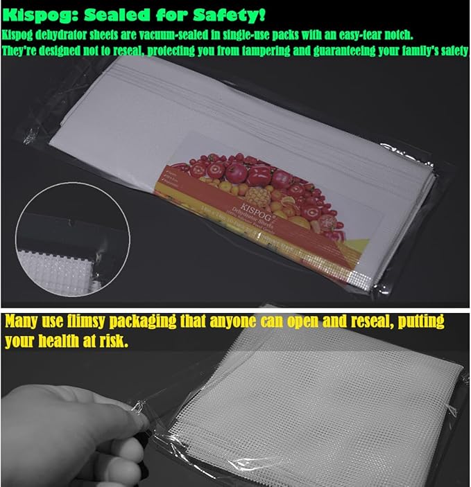 Mesh Silicone Dehydrator Sheets, 11x11 in 10 Pcs/Sets for Food Dehydrator & Freeze Dryer (11x11 INCH Mesh Silicone Dehtdrator Sheet)