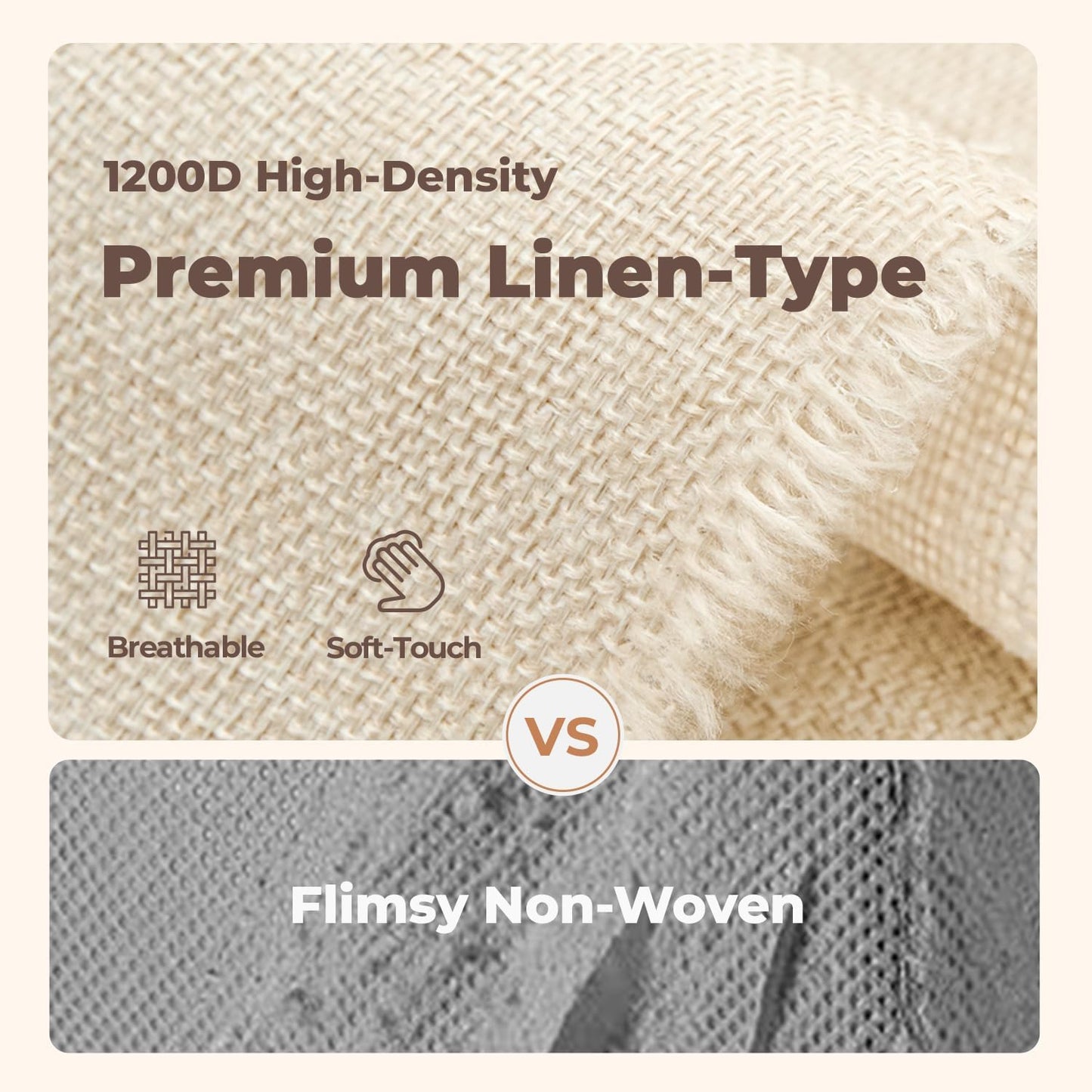 4Pack Sheet Organizers and Storage - King/Queen Size Sheet Storage Organizer with Window, Foldable & Dustproof Sheet Organizer for Linen Closet for Summer Blankets & Sheet Sets, Beige