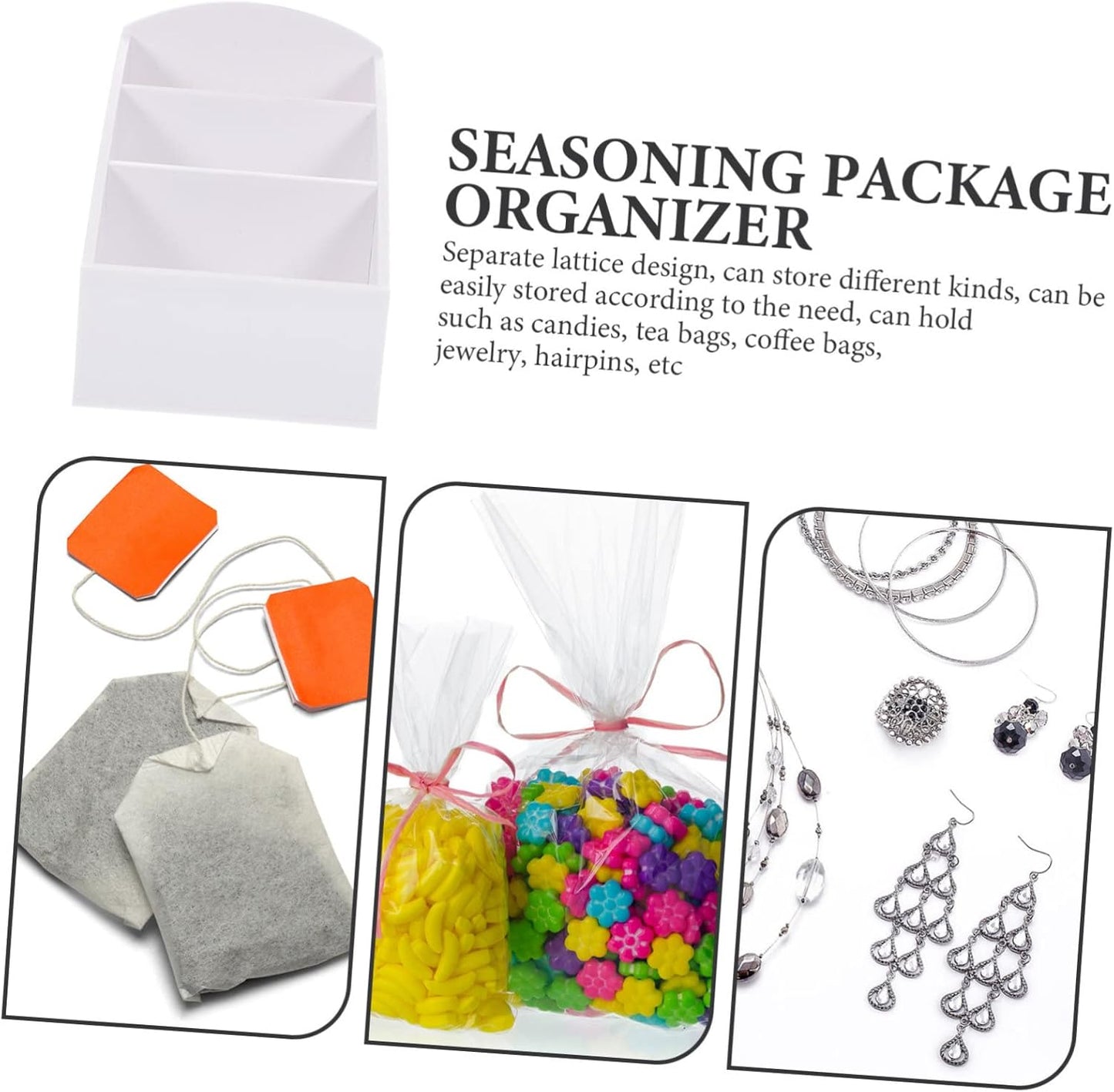 STOBAZA Countertop Sugar Bag Holder and Tea Bag Organizer Elegant Storage Box for Coffee Station and Tea Supplies Polished Edges for Safe Use for Home Decor