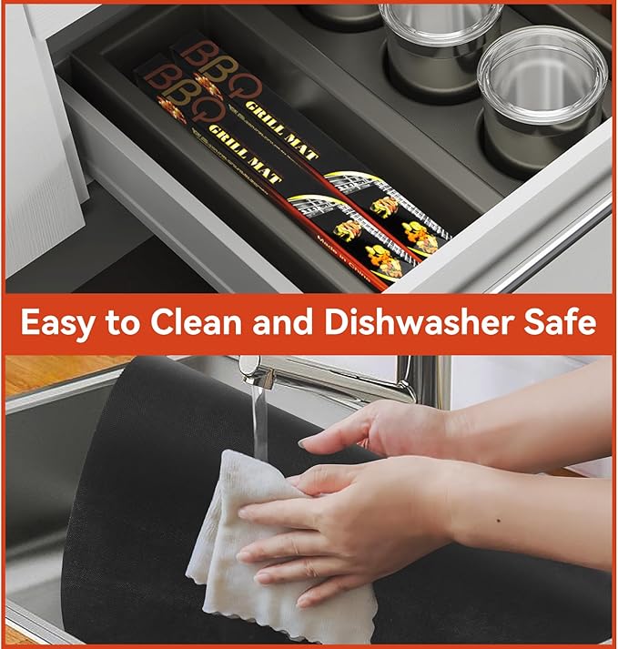 Oven Liner for Bottom of Oven, Cut to Size Air Fryer Liners, Stovetops Protector & Grills Mat Thick Heavy Duty Non Stick Teflon Sheet with BPA and PFOA Free 16x75 Inches