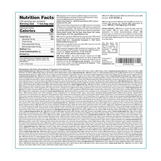 VAHDAM, Advent Calendar 2025 Tea Bags Limited Edition Holiday Gift Box - 24 Flavors, 5 Each | Christmas Advent Calendar 2025 for Adults | Advent Calendar 2025 Adult Women and Men