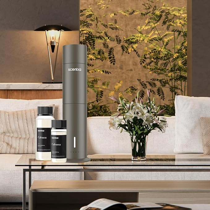 Scentia Hotel Diffuser Oil Inspired by 5-Star Hotel Scent - 500 ml 16.9 fl oz - Fragrance Oil Blend Jasmine, Bergamot Notes for Aromatherapy Diffusers and Humidifiers - Cabana, Thanksgiving Gift