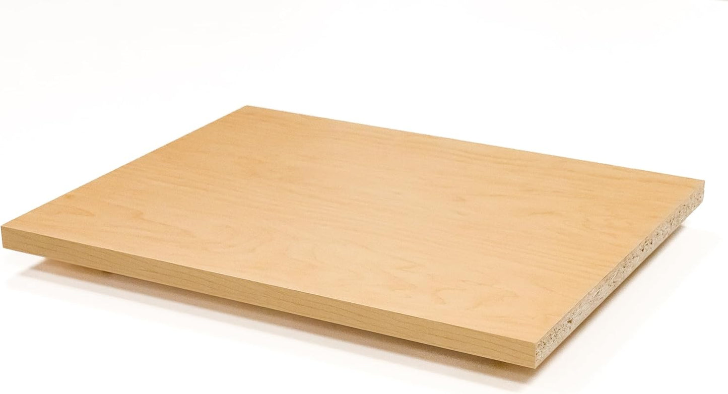 Custom Shelves, 3/4"" Thick Melamine, Cut to Size, Fully Customizable up to 65 inches Wide and up to 24 inches deep. for Cabinets, Closets, or Anywhere