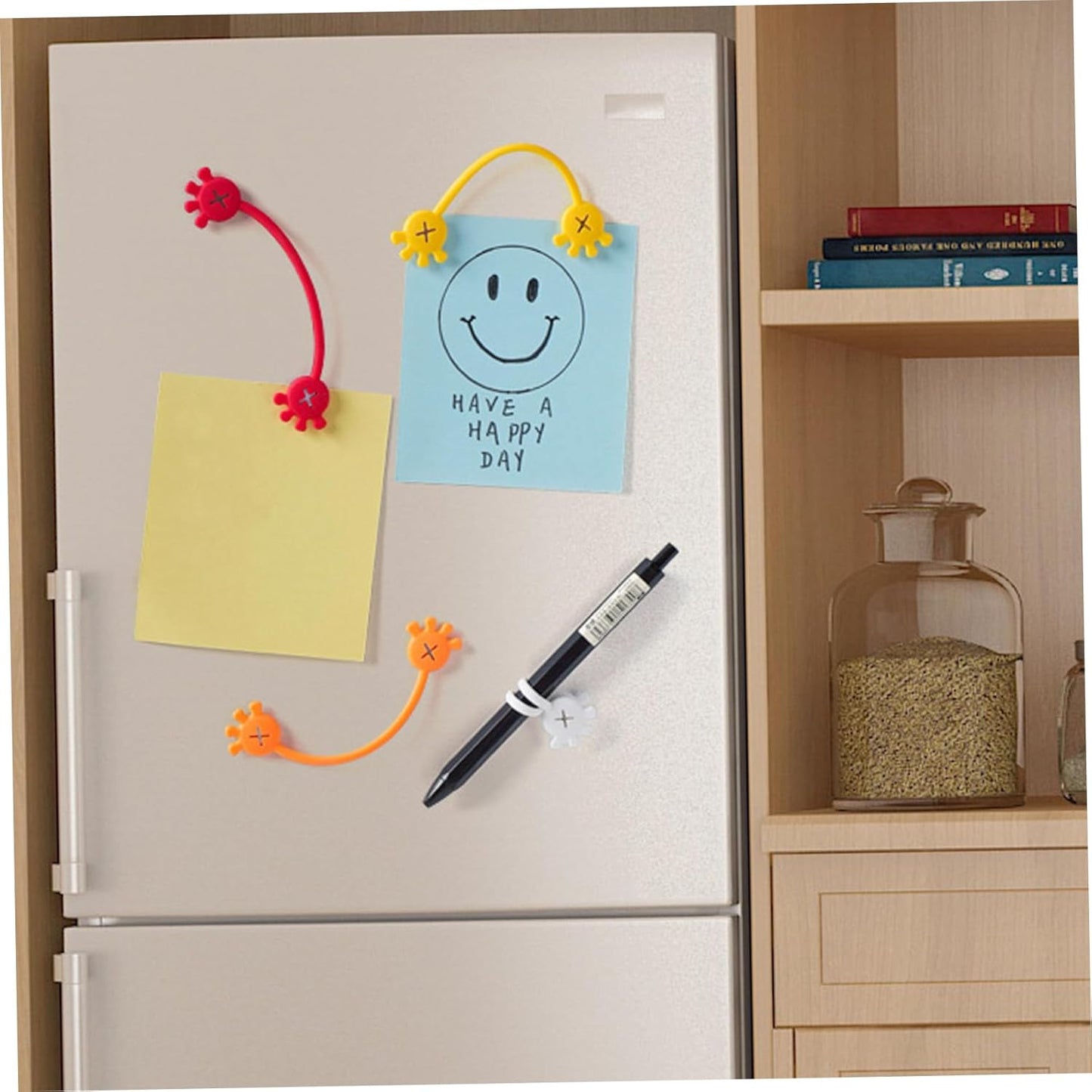 Magnetic Cable Ties, 10PCS Soft Silicone Magnetic Cable Clips, Reusable Cord Organizer, Portable Cord Keepers for Office, School, Home