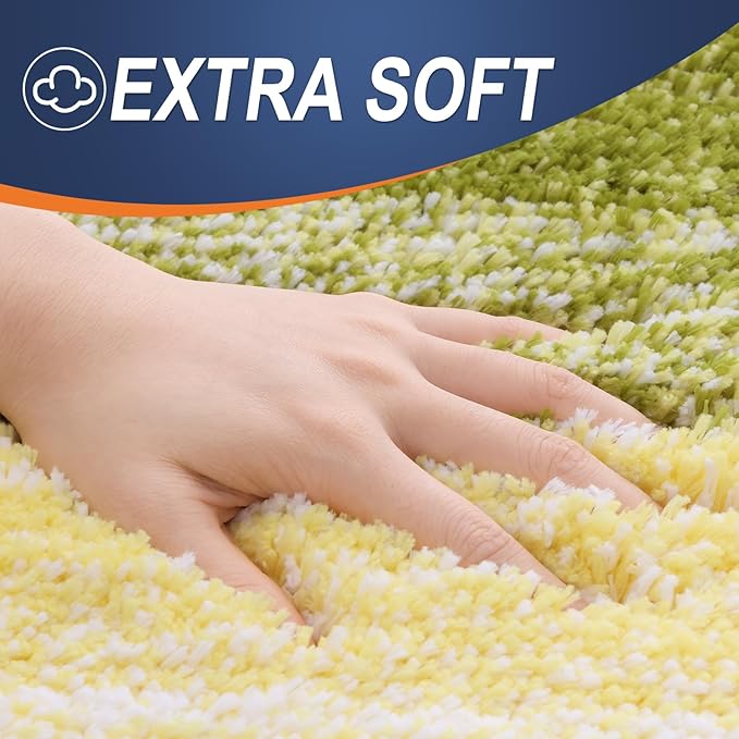 OLANLY Bathroom Rugs Mat 30x20, Extra Soft Absorbent Microfiber Bath Rugs, Rubber Backing, Quick Dry, Machine Washable Bath Mats for Bathroom Floor, Tub and Shower, Home Decor Accessories, Olive Green