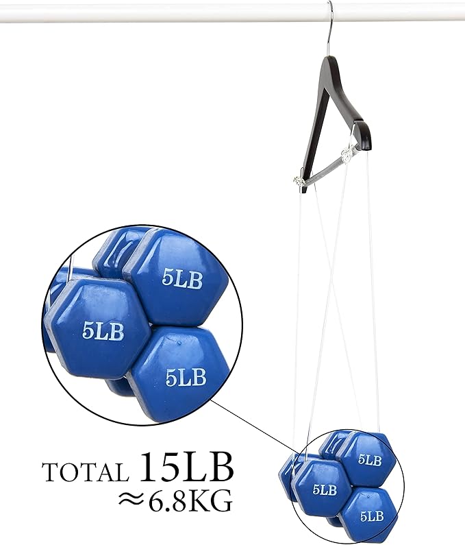 Amber Home 20 Pack Solid Wood Suit Coat Hangers, Smooth Walnut Finish Wooden Dress Hangers with Non Slip Pant Bar, Clothes Hangers with 360 Swivel Hook & Notches for Jacket, Pant, Shirt (Walnut, 20)