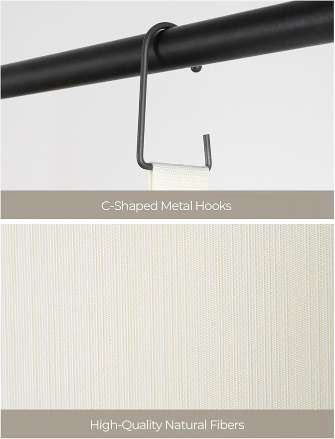 StorageWorks Hanging Closet Organizer, 3-Shelf Hanging Closet Shelves with Top Shelf, 15 ¾"W x 12" D x 31" H, Extra-Large Space, Ivory White