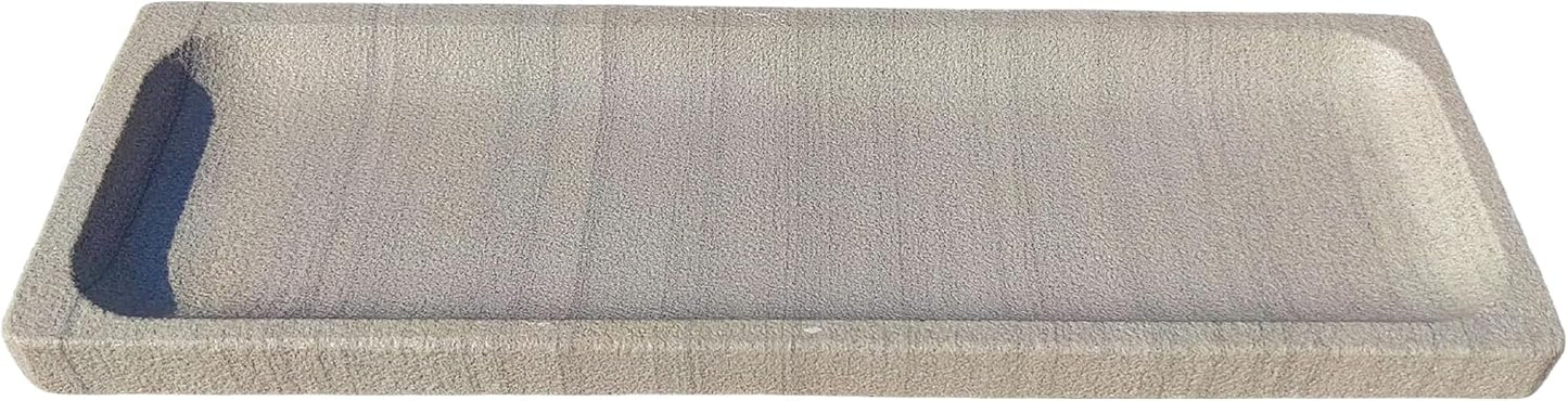 10.6" x 3.5" Sandstone Bathroom Vanity Tray: Organizer for Bathroom Kitchen Dresser Makeup Desk Entryway Decor, Green Wood Grain