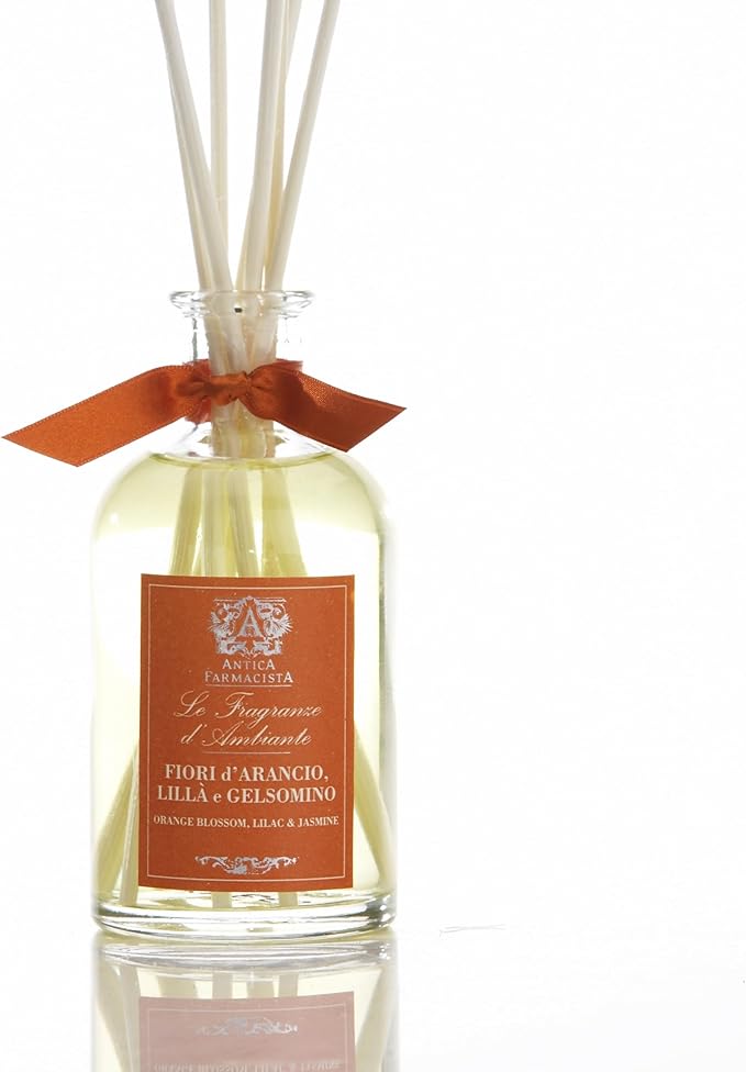 Antica Farmacista Home Ambiance Diffuser - Long-Lasting Reed Scent Diffuser - Luxury Room Freshener Gift - Orange Blossom, Lilac & Jasmine, 3.4 fl oz