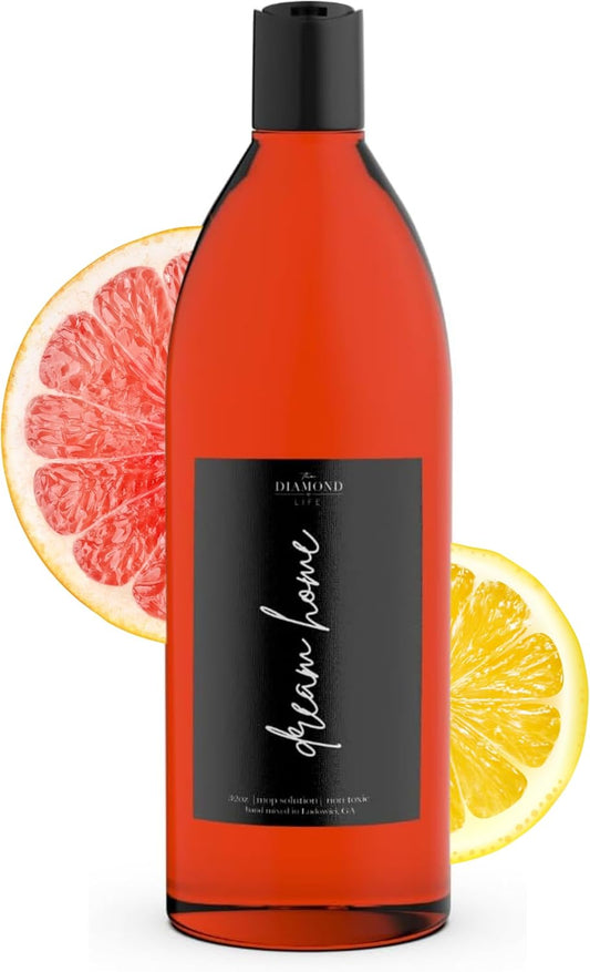 Home 'DREAM HOME' Scented Grapefruit & Lemon Natural Mop Soap -Plant Powered Ingredients - Safe & Effective Floor Cleaner/Wet Dry Vacuum Multipurpose Deodorizer Concentrate/ 32oz