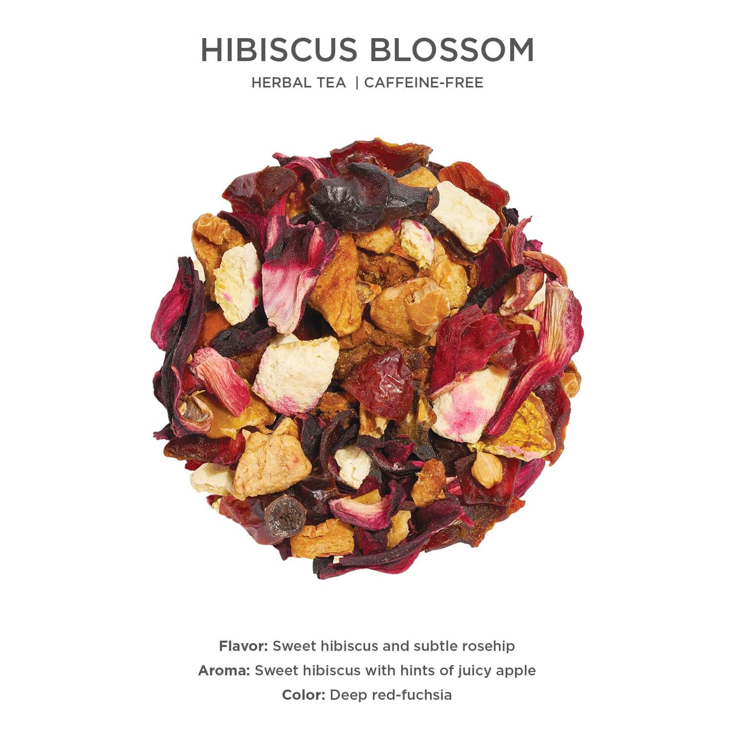 Tea Forte Hibiscus Blossom Premium Loose Leaf Caffeine-Free Herbal Tea Blend Canister, Makes 35-50 Cups