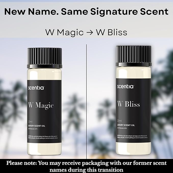 Scentia W Magic Hotel Diffuser Oil Inspired by W Signature Hotel - 20 mL 0.67 fl oz - Aromatherapy Oil for Diffusers, Candle Making & DIY Crafts - Thanksgiving & Holiday Gift