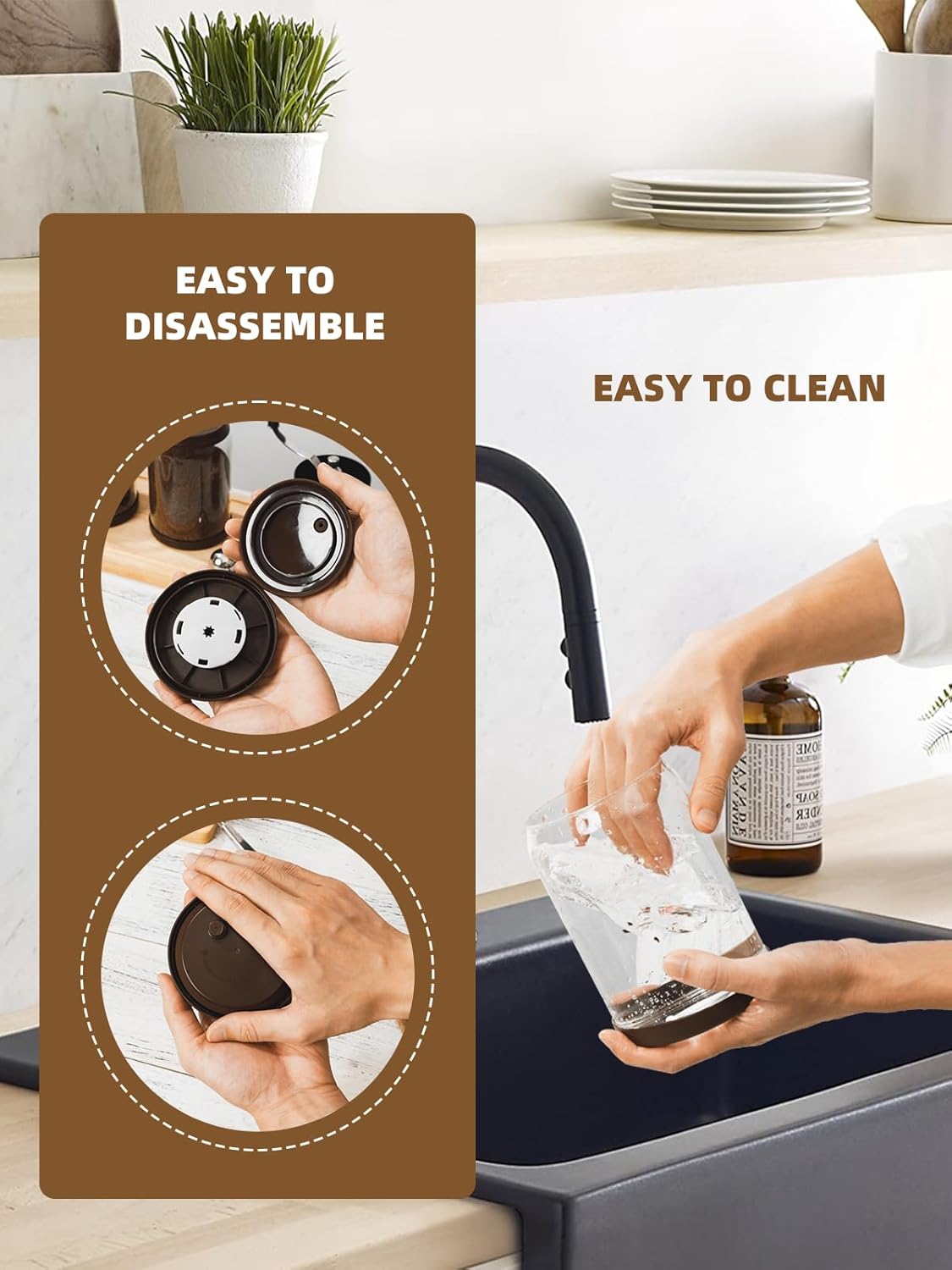 Airtight Coffee Canister, 13 oz Borosilicate Glass Coffee Bean Storage Container with Pop Lid, CO2 Releasing Valve for Grounds Coffee, Beans, Sugar, 0.81lb