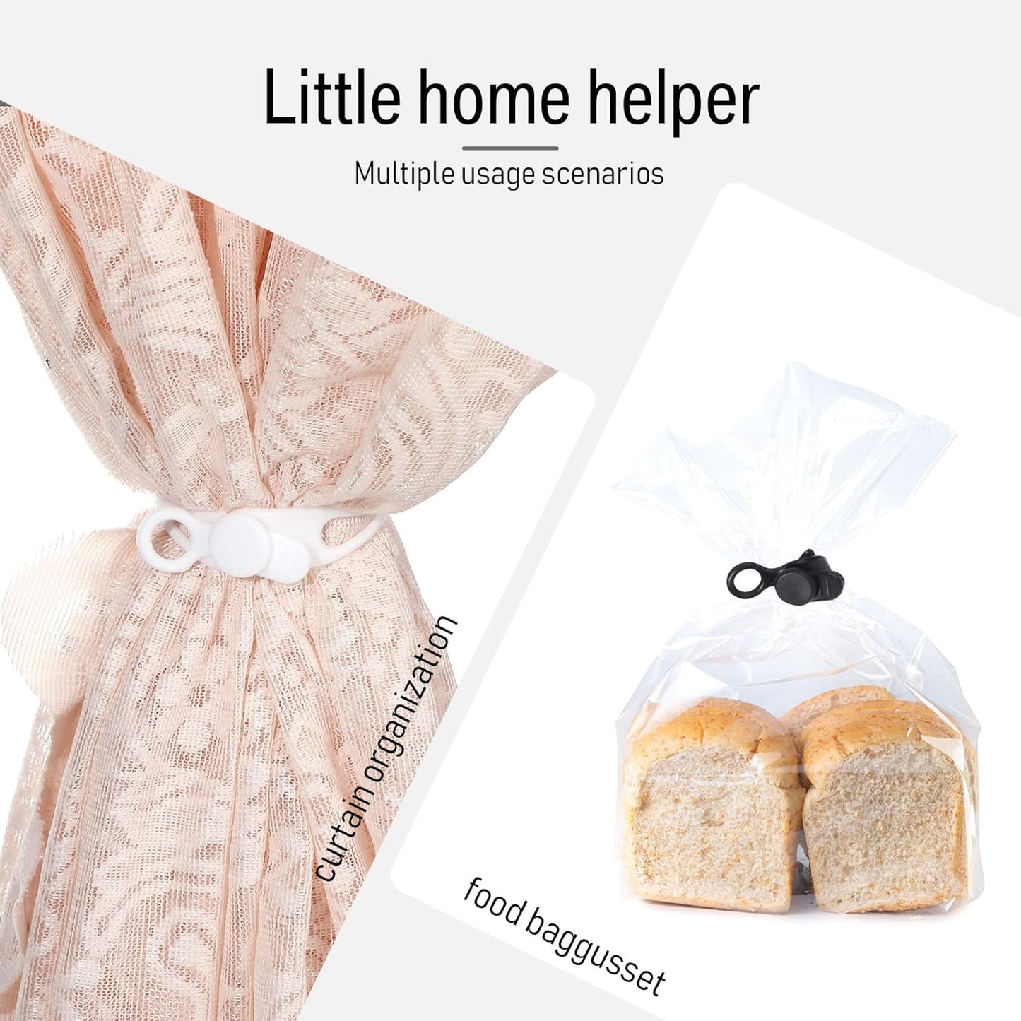 Nuanchu 40 Pcs Silicone Cable Ties Reusable Holder Adjustable Straps Multipurpose Charging Cable Organizer for Fastening Charging Cords Wires(7.1 Inch,Black, White)