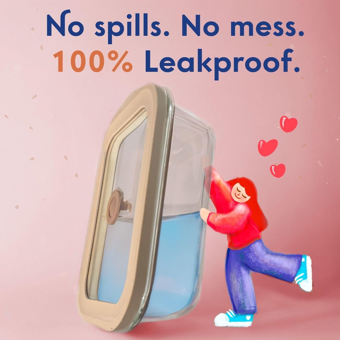 Ziruma Non-Toxic 1.5 cup Glass Food Storage Containers with Lids - Overnight Oats, Plastic Free Meal Prep, Reusable, Airtight, Microwave and Freezer Safe, 4 Pack