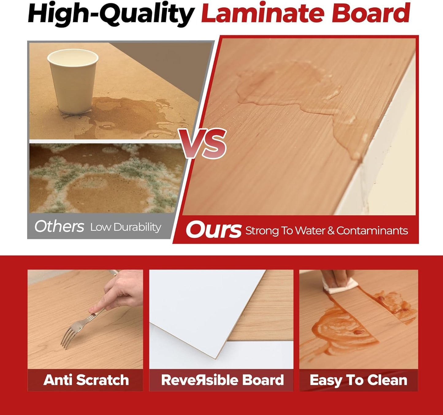 HOMEDANT White 5 Tier Laminated Boltless Heavy Duty Garage Storage Adjustable Wide Size Metal Shelving Unit Utility Rack Shelves Organization Shelf Shed Warehouse 47.7" W x 18.2" D x 71.3" H 2Pack