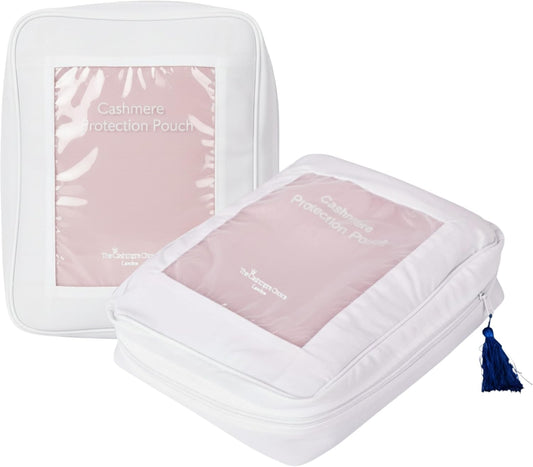 The Cashmere Choice Cashmere Sweater Storage Bags – 100% Cotton Breathable Clothes Protection Bag – XL