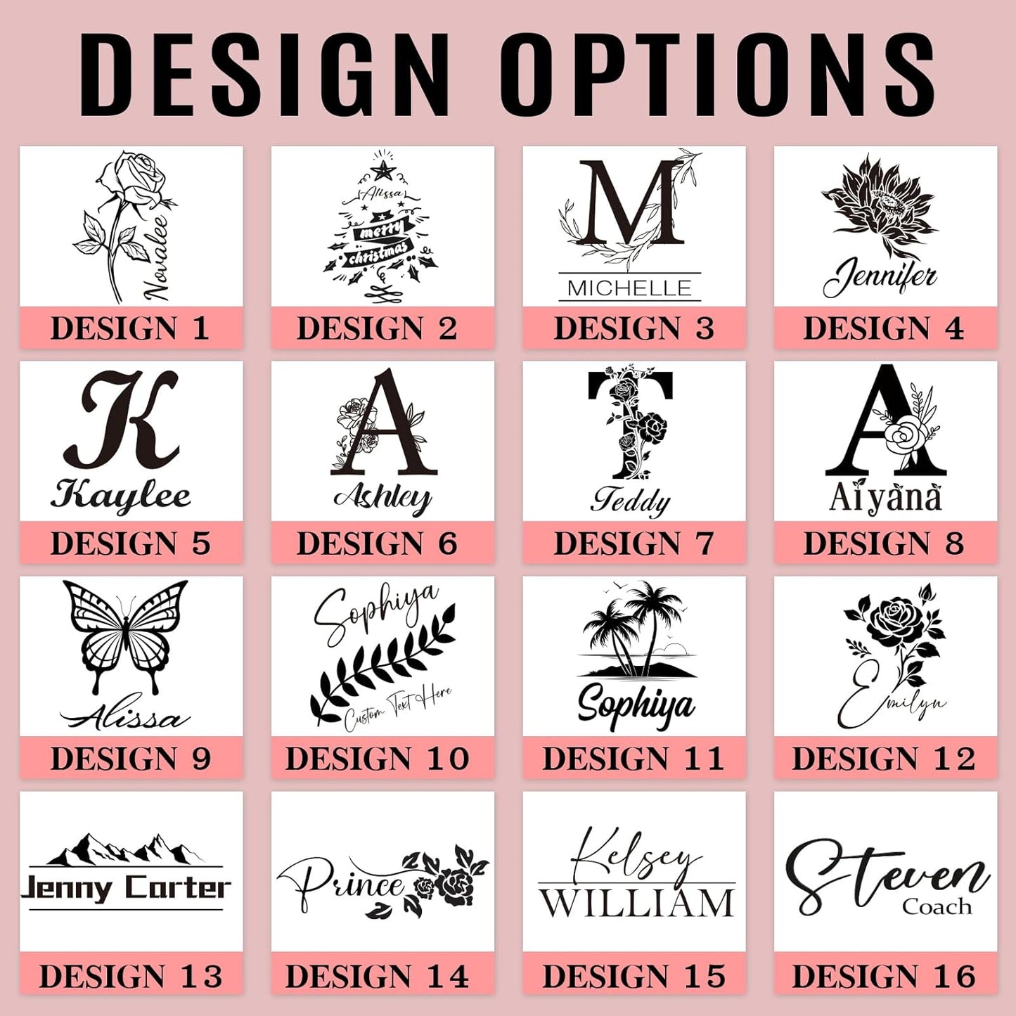 Personalized Tumblers with Engraved Name, Personalized Birthday Gifts for Men Women, Custom 40oz Stainless Steel Coffee Tumbler with Lids and Straws, Custom Travel Cup (40oz Engraved Tumbler)