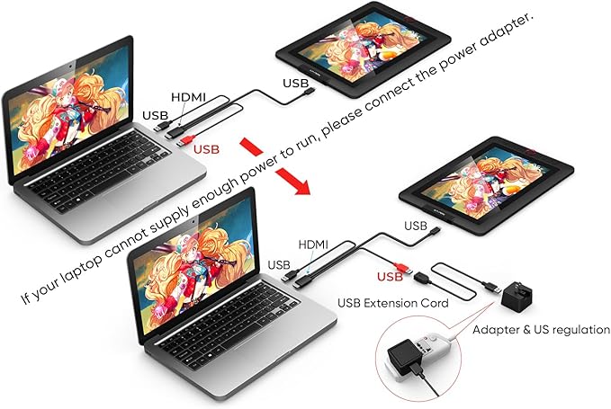XPPen Drawing Tablet with Screen Full-Laminated Graphics Drawing Monitor Artist13.3 Pro Graphics Tablet with Adjustable Stand and 8 Shortcut Keys (8192 Levels Pen Pressure, 123% sRGB)