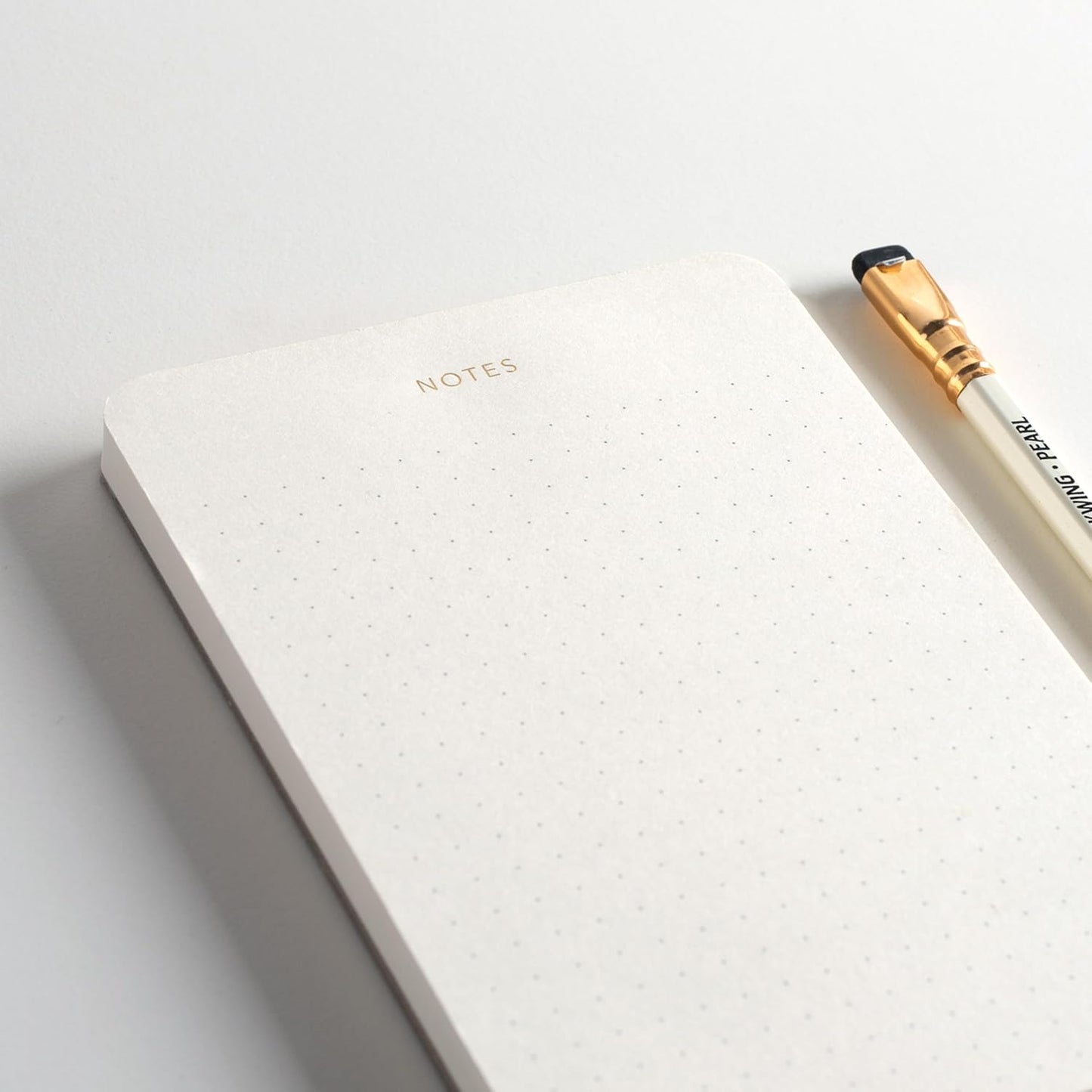 Elegant Desk Notepads for Professionals, Executive's Memo Pads, Minimalist, Gold Foiled, Dotted Layout, 5 Pack, 375 Sheets Total (75 Each), 6.3" x 3.9”, 80 GSM, Eco-friendly, FSC™ Certified