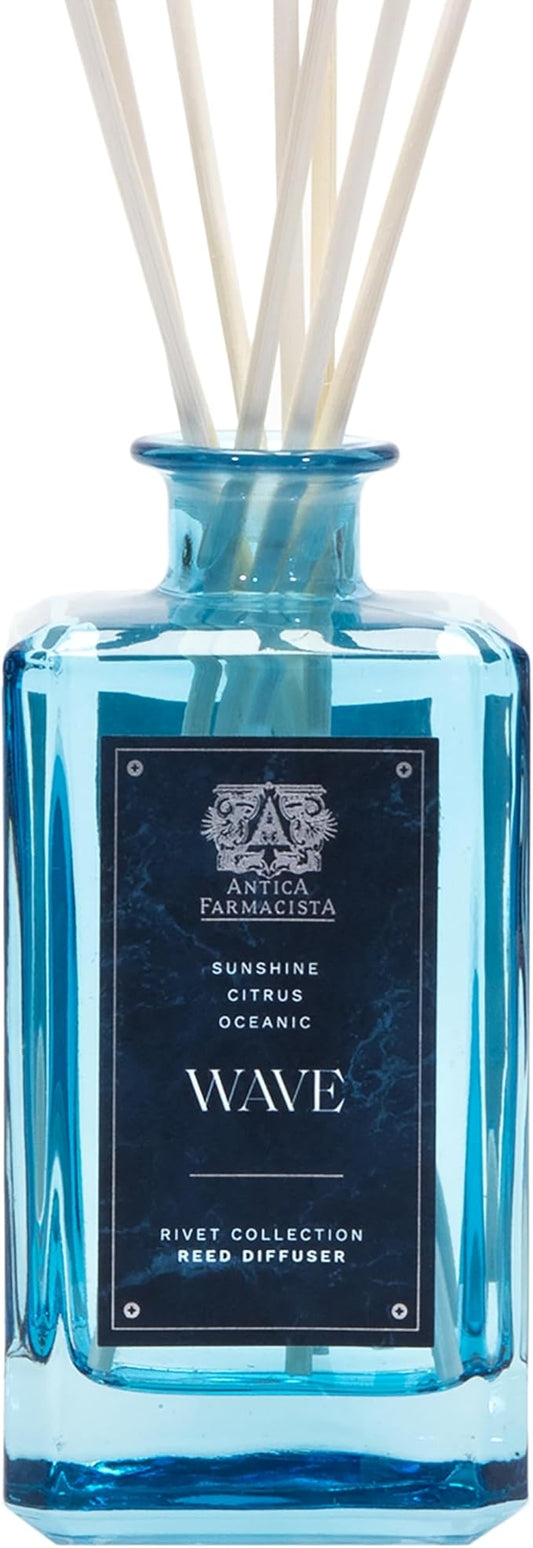Antica Farmacista Home Ambiance Diffuser - Long-Lasting Reed Scent Diffuser - Luxury Room Freshener Gift - Wave, 10.8 fl oz