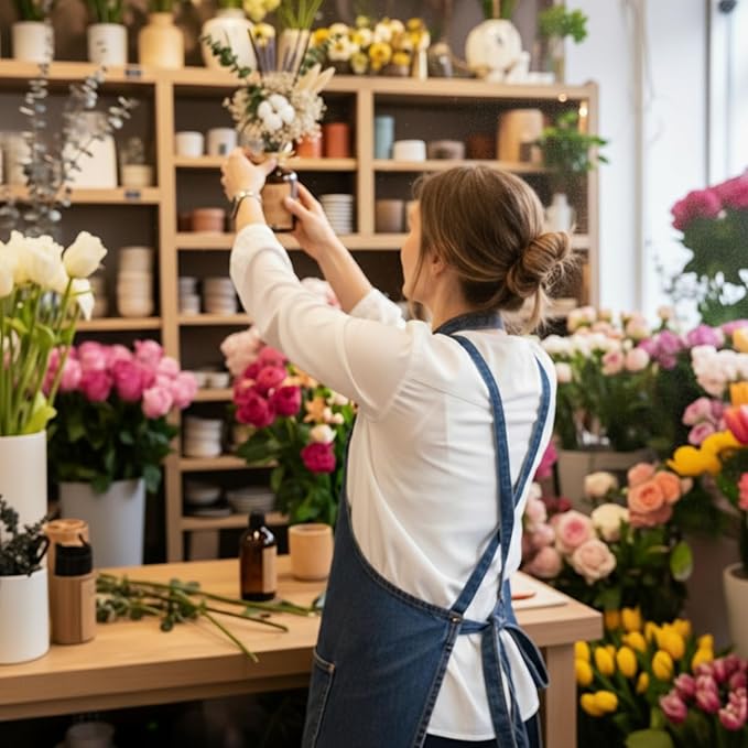 Reed Diffusers - Oil Sticks Diffuser Set with Real Dried Flowers - Reed Diffusers for Home, Bathroom & Office | Air Freshener Fragrance Sticks for Shelf Decor & Gifts by Le Petit Jardin & Co.
