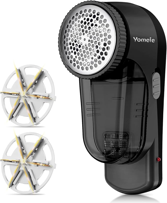 Fabric Shaver, Rechargeable Sweater Shaver, Lint Shaver with 6-Leaf Blades, Electric Lint Remover for Clothes & Furniture, Couch Pilling Remover Depiller for Removing Fuzz, Lint, Pills, Bobbles