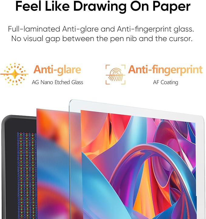 XPPen Artist Pro 22 Gen2 2.5K QHD Drawing Tablet with Screen, 16384 Pen Pressure Stylus Graphic Tablet with Wireless Keydial, 99% Adobe RGB, △E<1, ADS-IPS Pen Display with Full Laminated Screen 21.5"