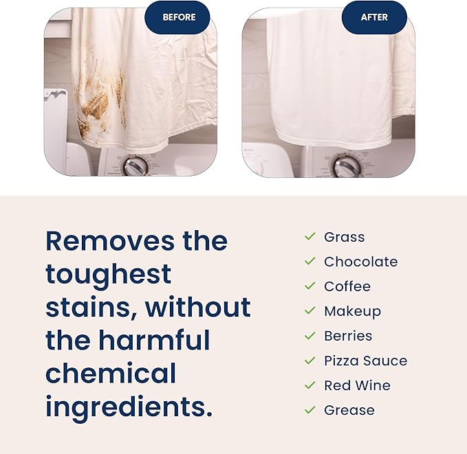 Truly Free OxyBoost - Oxygen Whitener & Clothes Stain Remover Laundry Detergent Powder with Sodium Percarbonate - Brightens Whites & Safe for Colors - Non-Chlorine, Gentle Yet Powerful - Pack of 2