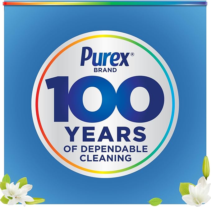 Purex Liquid Laundry Detergent, Ultra Concentrated, Natural Elements Linen & Lilies, 82.5 Ounce, 165 Loads