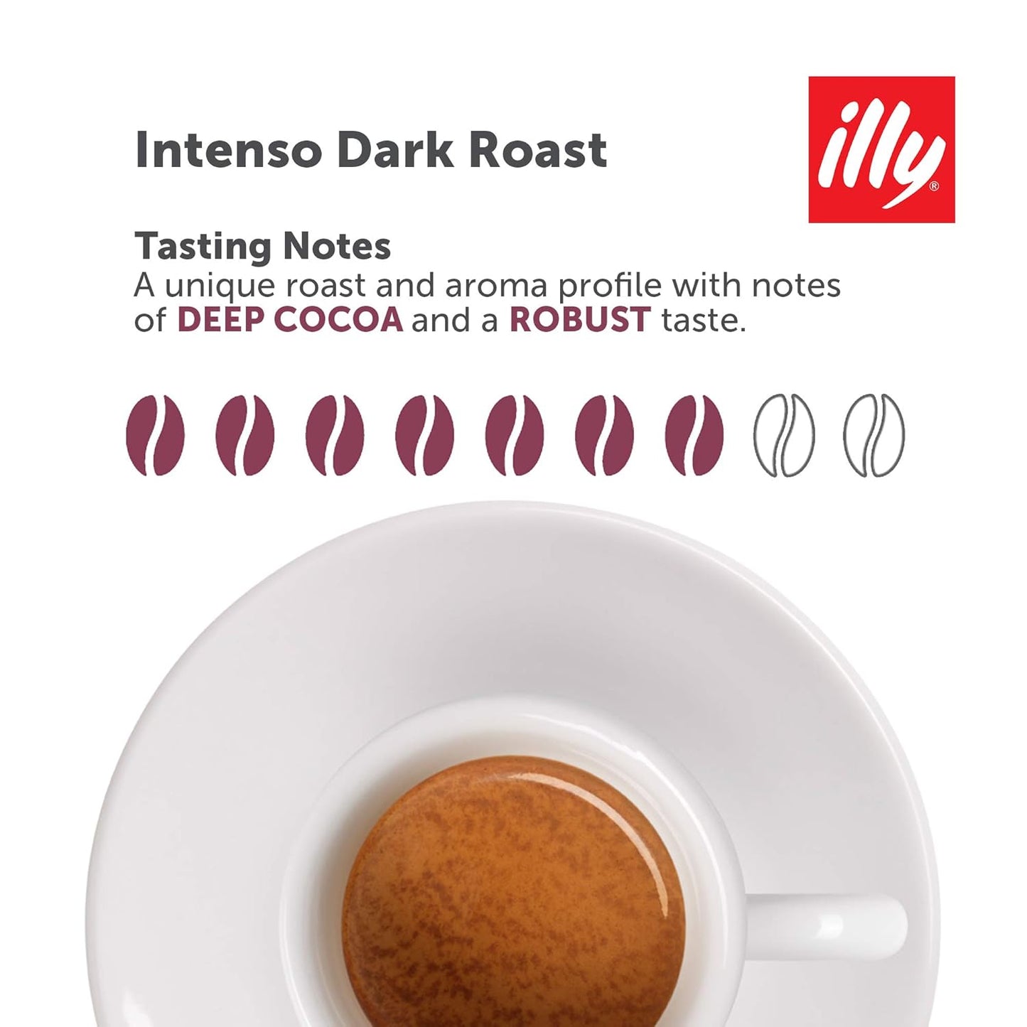 Illy Ground Moka Coffee - Intenso Bold Roast - Mild & Balanced - 100% Arabica - Pre-Ground for Moka Pot - Pressurized Packaging Sealed for Freshness - 8.8oz (Pack of 6)