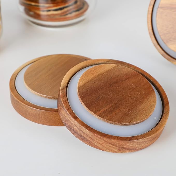 Glass Jar with Lid 3.54 Inch Wide, 34 OZ Airtight Food Storage Containers Glass Set for Coffee Beans| Sugars| Candy, 2 Pack