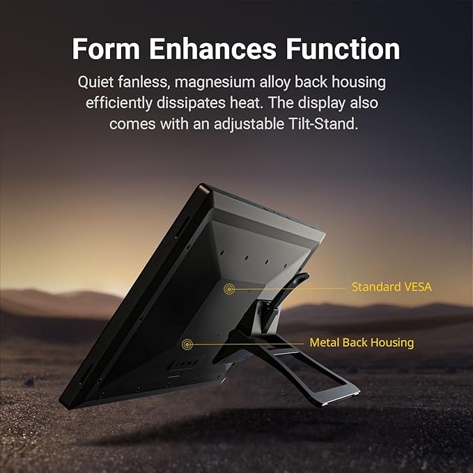 Xencelabs Pen Display 24, Drawing Tablet with 4K Screen Monitor, 99% Adobe RGB Graphic Drawing Display with 40 Customizable Quick Keys, 2 Battery-Free Pens, 8192 Levels Pressure for Win/Mac/Linux