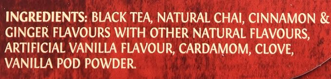 Twinings French Vanilla Chai Black Tea Individually Wrapped Bags, 20 Count (Pack of 2), Warm, Sweet & Spicy, Caffeinated, Enjoy Hot or Iced, 20 Teabags