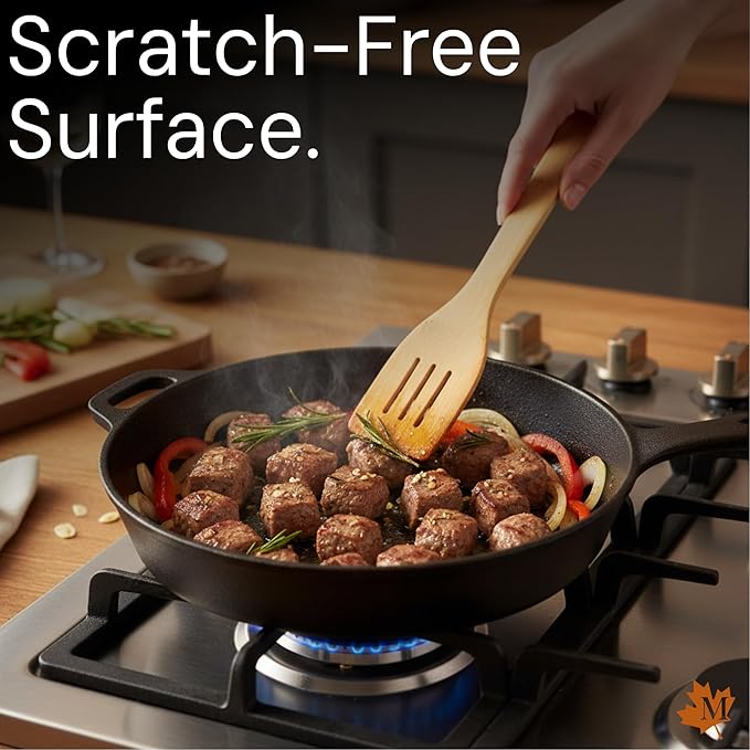 Bamboo Spoons for Cooking - Set of 8 Spoons with Holder - Wooden Cooking Spoons - Non-toxic & Organic Bamboo Cooking Utensils with Spoon Set & Spatula - Premium Kitchen Utensils