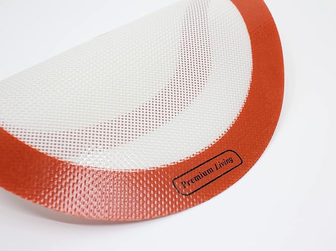 Round Silicone Baking mat for Cakes, Pastry, Pies, Reusable Easy Clean Liner