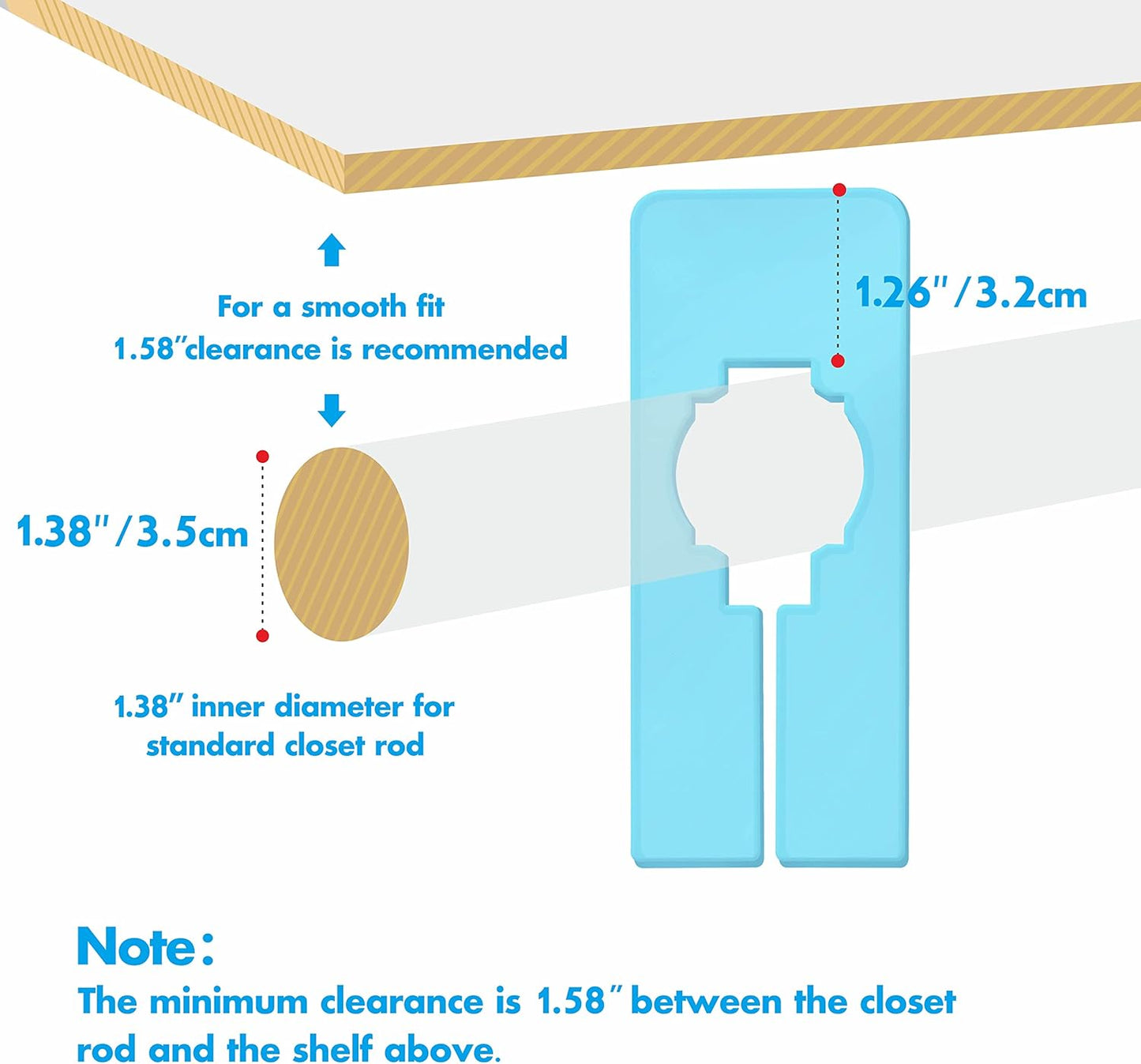 30 PCS Closet Rack Dividers, 6 Colors Rectangular Clothing Hanger Dividers with a Bonus Marker, Writable & Reusable for Sorting Clothes Size, Color Brand