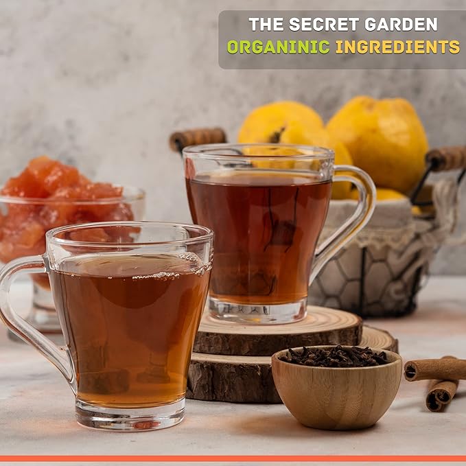 Organic Peach Ceylon Green Tea - 50 Packets - Natural Antioxidant Rich Herbal Leaf Teabags - USDA Certified 100% Non-GMO - Caffeinated Designer Gift Tin