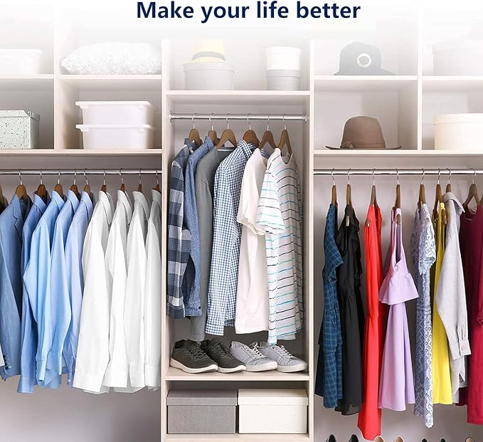 Wooden Hangers Wood Suit Hangers with Non Slip Pant Bar, Clothes Hangers for Coat,Shirts, Jackets, Dress, Pant (Vintage 30)