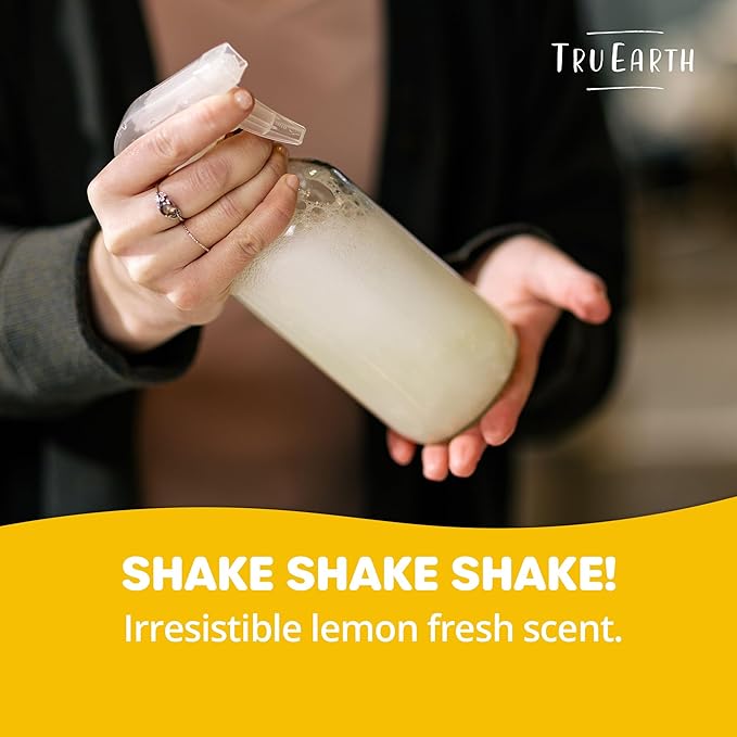 Tru Earth Multi-Surface Cleaner Eco-Strips | All Purpose Cleaner Concentrate for Multi-Use, Fresh Lemon Scent, 8 Strips