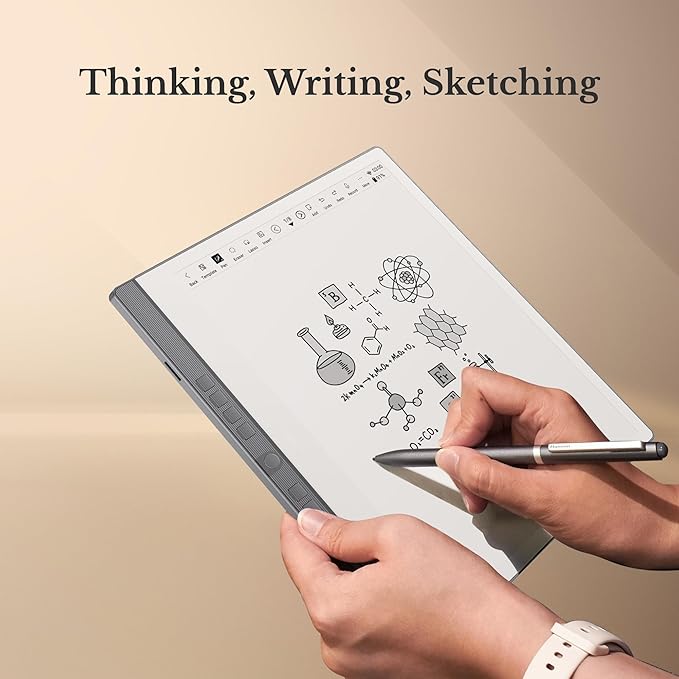 Penstar eNote 2 Paper Tablet Bundle, 10.3-inch Pen Only Writing Tablet, Electronic Notebook Digital Notepad, 300 PPI 4GB 128G E-Ink Reader with Folio Cover & Two B5 Pens