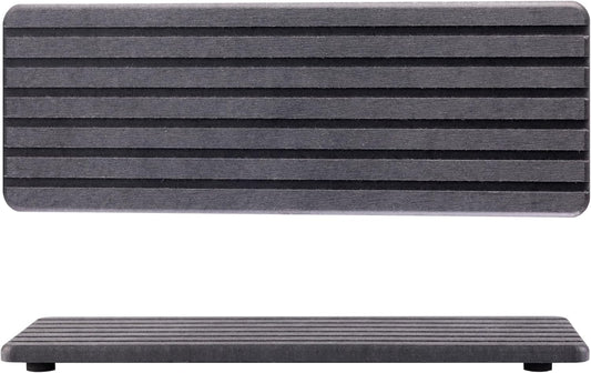 2 PCS Water Absorbent Diatomite Coasters (12.2" x 4"), Grooved Design, Water Absorbing Stone Used for Hand Soaps & Plants & toiletries in The Modern Home