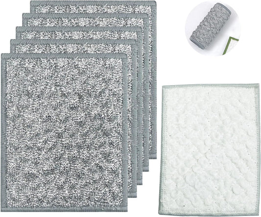 New thickened double-sided metal wire dishwashing cloth, suitable for both dry and wet use, scratch free dishwashing cloth, suitable for kitchen cleaning, cookware, tableware, sink (5 pieces)