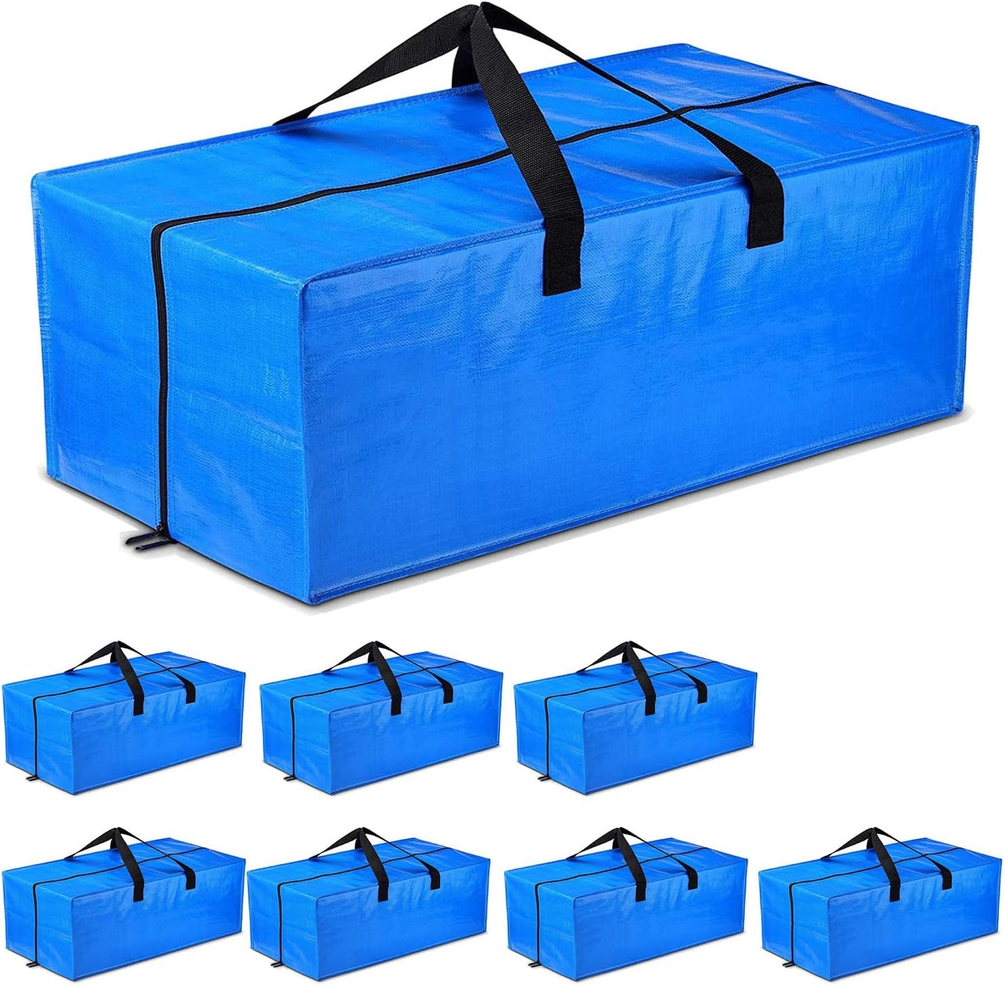 SGPAC Moving Bags Heavy Duty Extra Large with Backpack Straps,Extra Thick Storage Totes with Reinforced Handles for Space Saving,Moving Supplies & Moving Essentials,Alternative to Moving Box,8 Packs