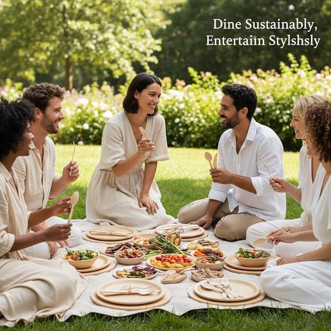 500 Wooden Spoons, Disposable Wooden Cutlery Set - Alternative to Plastic, Eco Friendly, Biodegradable, Compostable Cutlery Set - 500 Wooden Spoons Disposable Utensils Set