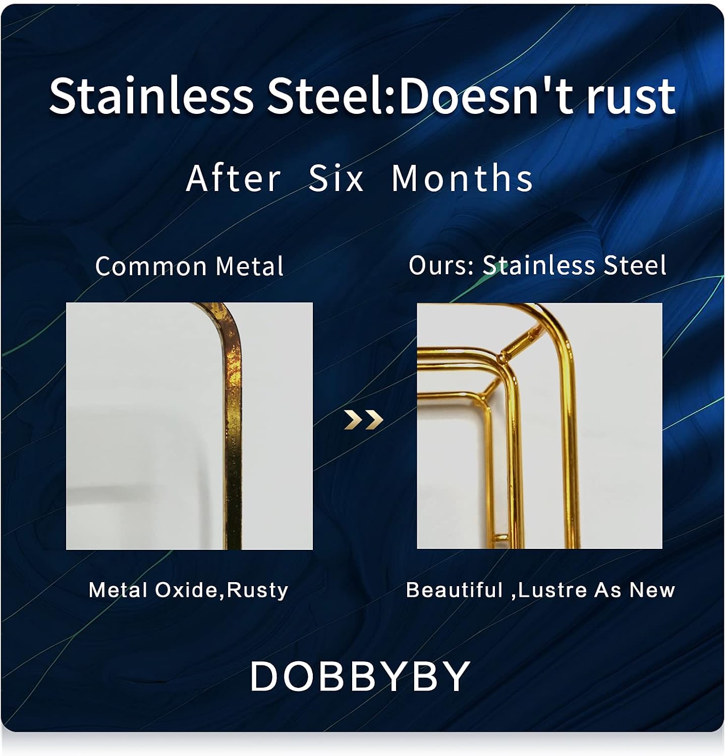 Bathroom Organizer Countertop Perfume Organizer Makeup Organizer Cosmetics Storage Display Rack Vanity Tray Dresser Stainless Steel Gold Shelf White Marble Ceramic Tray